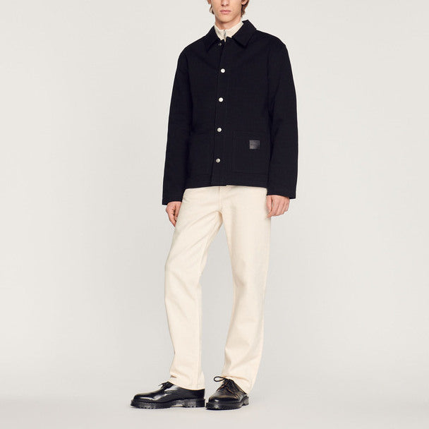 Blouson worker en coton Sandro seconde main