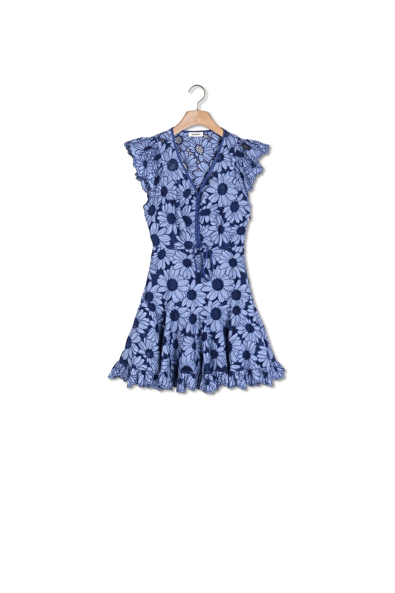 Robe guipure marguerites Sandro seconde main