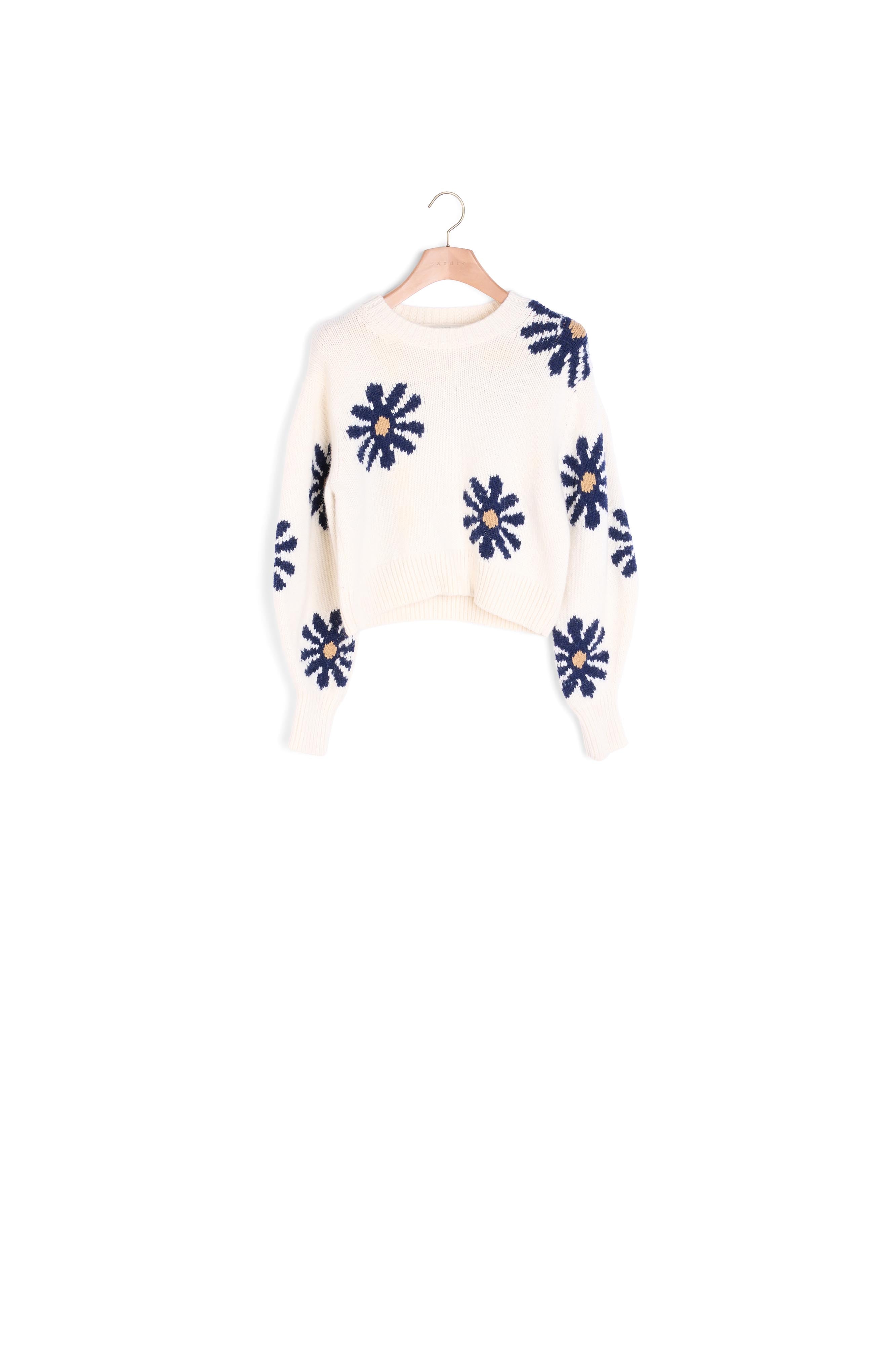 Pull en Maille fleuri Sandro seconde main