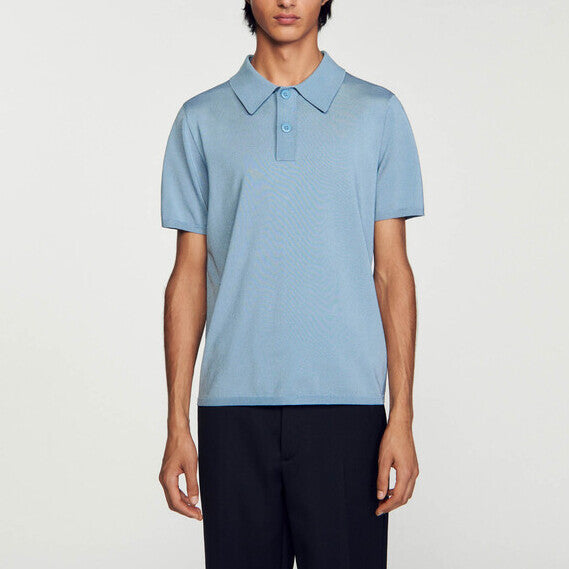 Polo en Maille à manches courtes Sandro seconde main