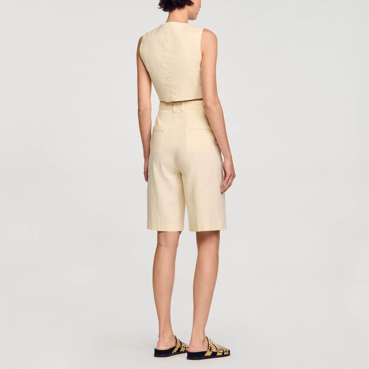 Veston en lin mélangé Sandro seconde main