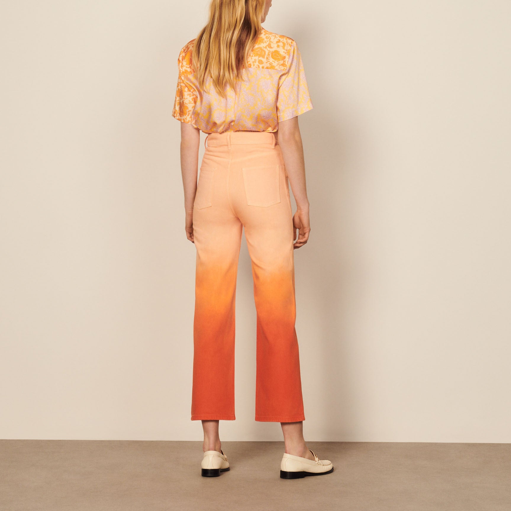 Jean droit effet dégradé Sandro seconde main