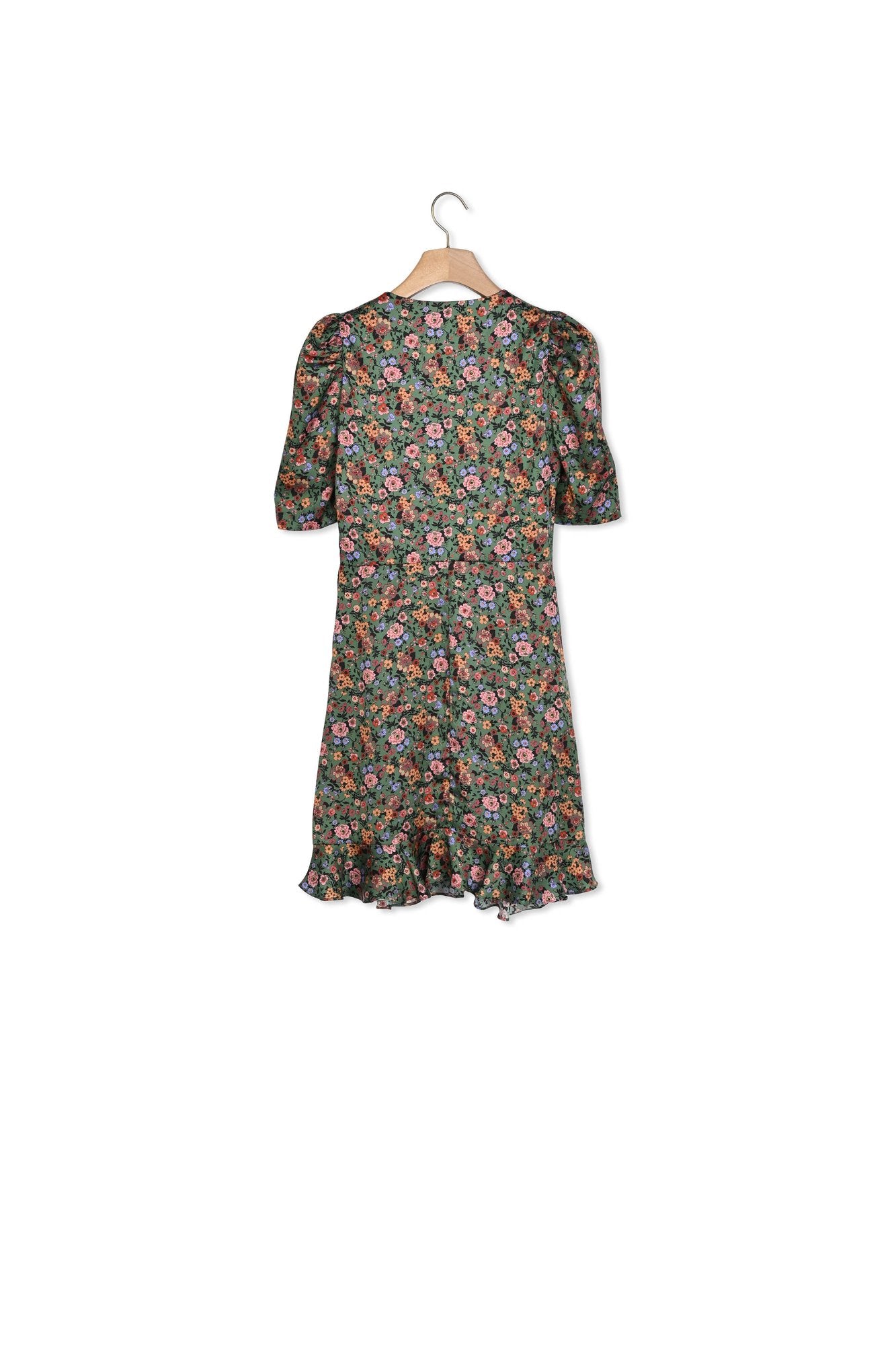 Robe courte à imprimé Fleurs d'automne Sandro seconde main