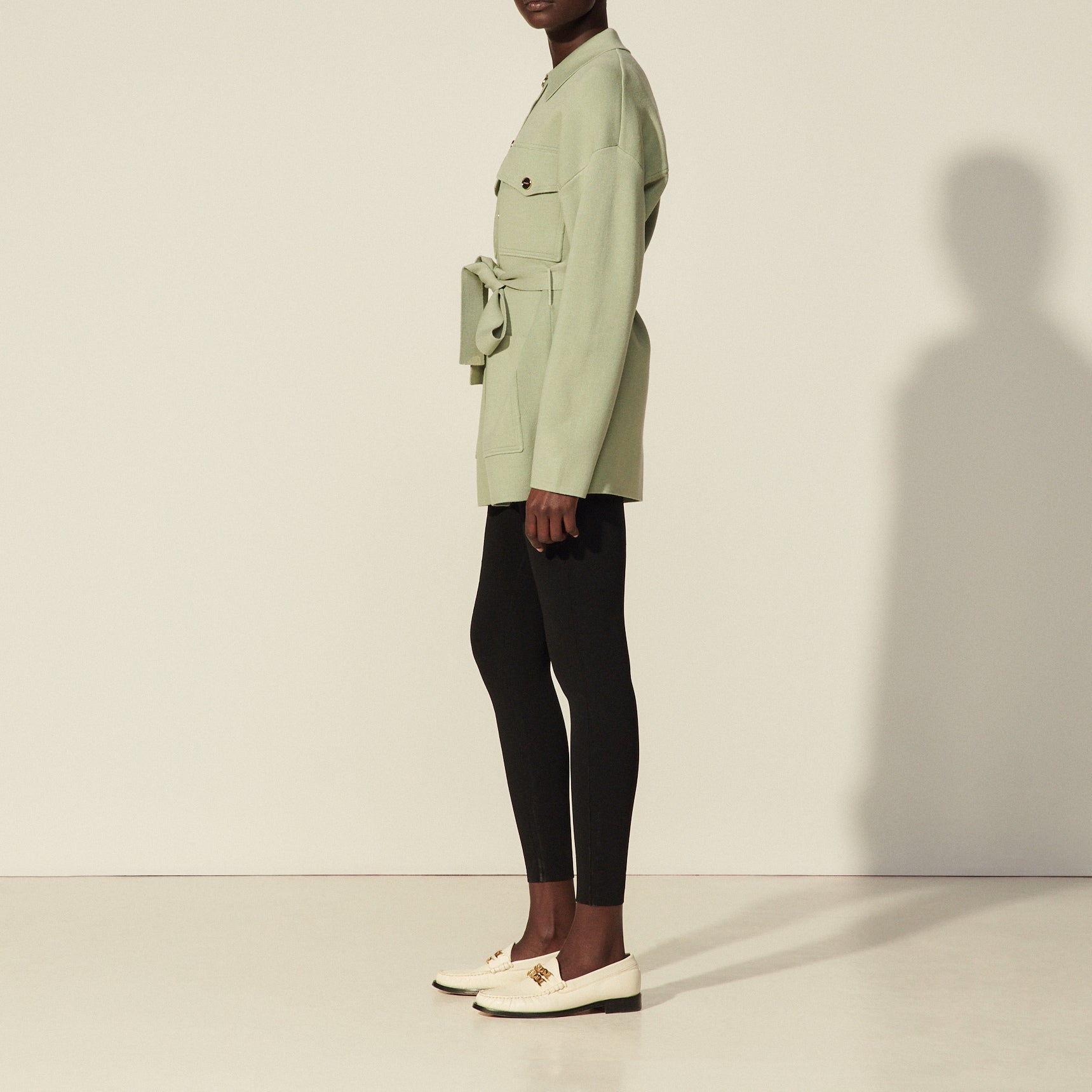 Cardi-coat oversize ceinturé Sandro seconde main