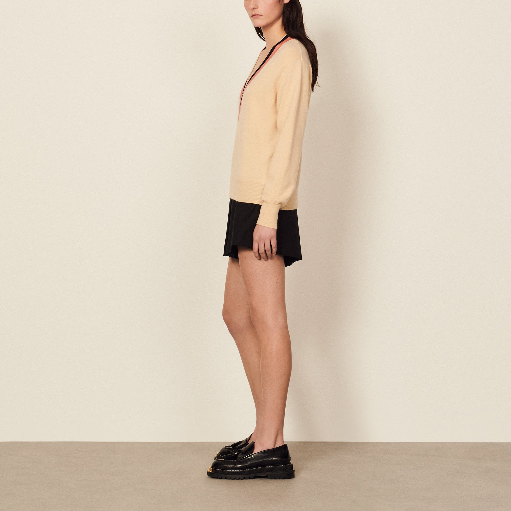 Pull en laine et cachemire Sandro seconde main