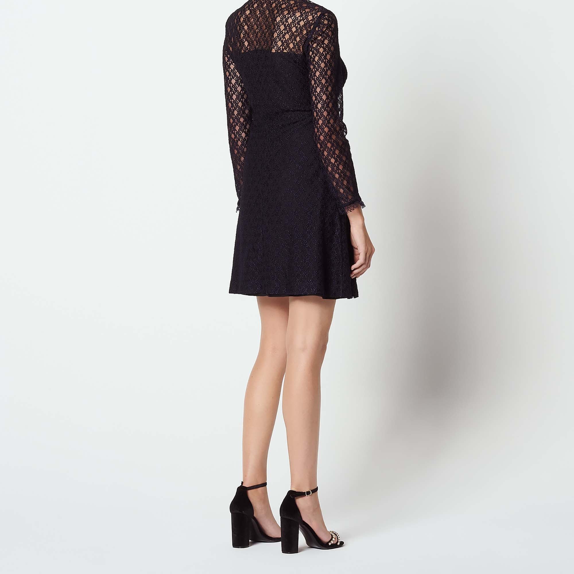 Robe manches longues en dentelle Sandro seconde main