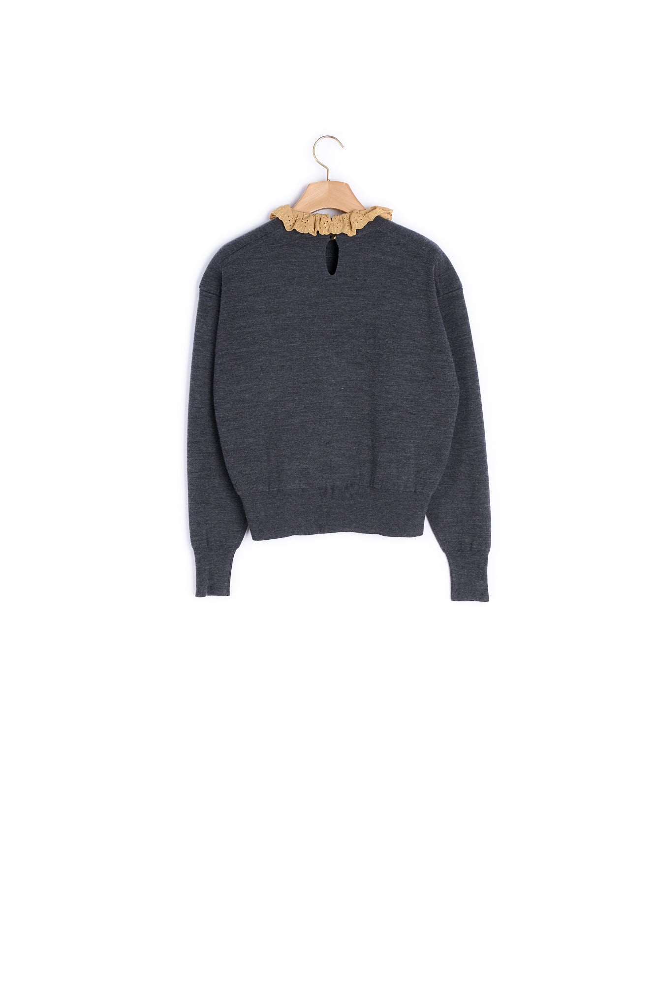 Pull Gris Foncé Sandro seconde main