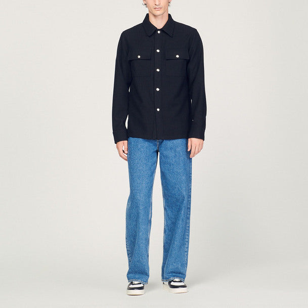 SurChemise en laine Sandro seconde main