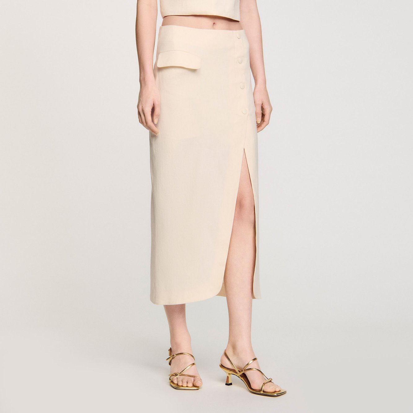 Jupe longue fendue Sandro seconde main