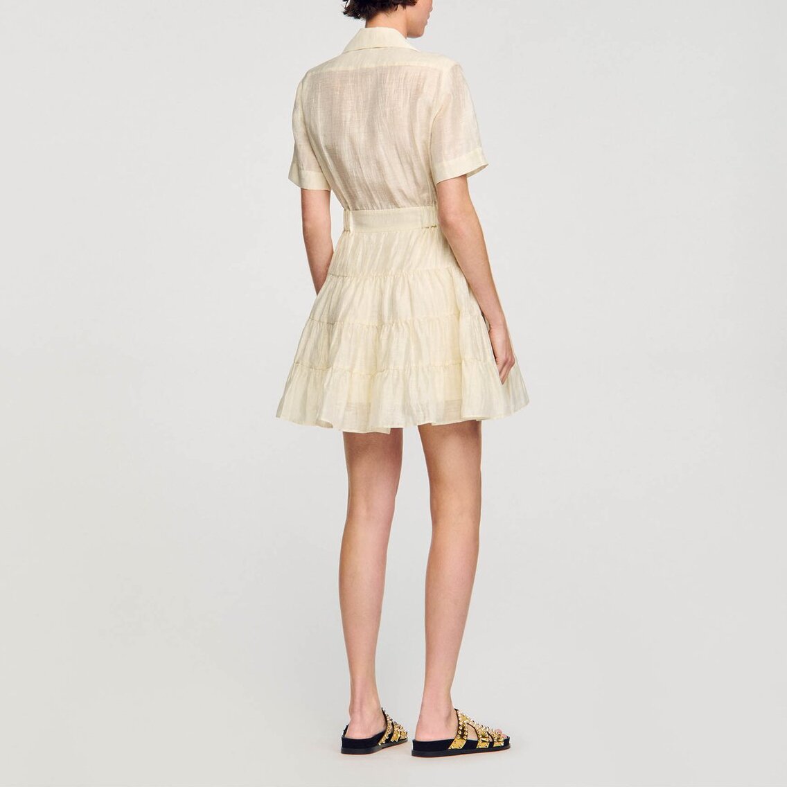 Robe courte volantée Sandro seconde main