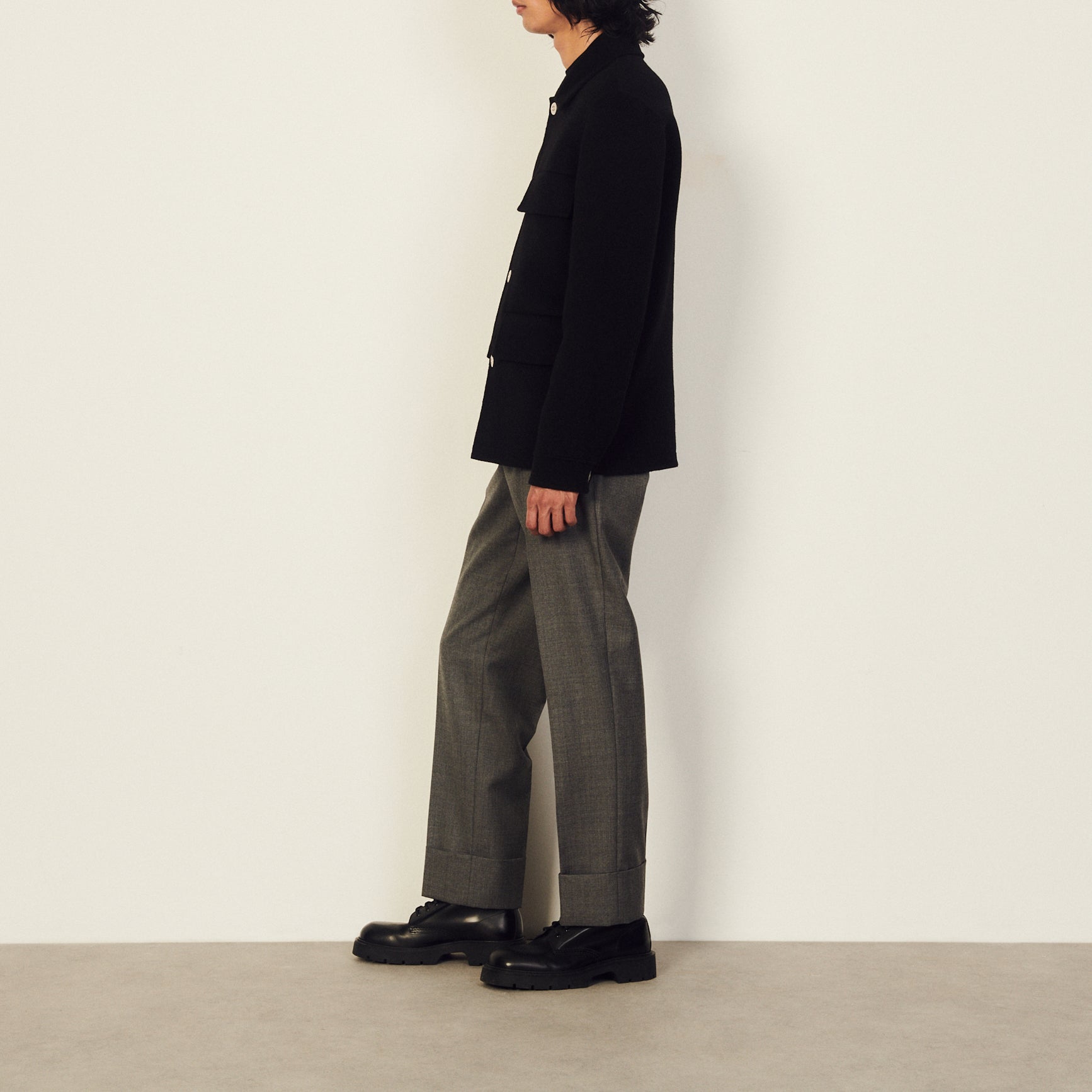 Blouson en laine double face Sandro seconde main