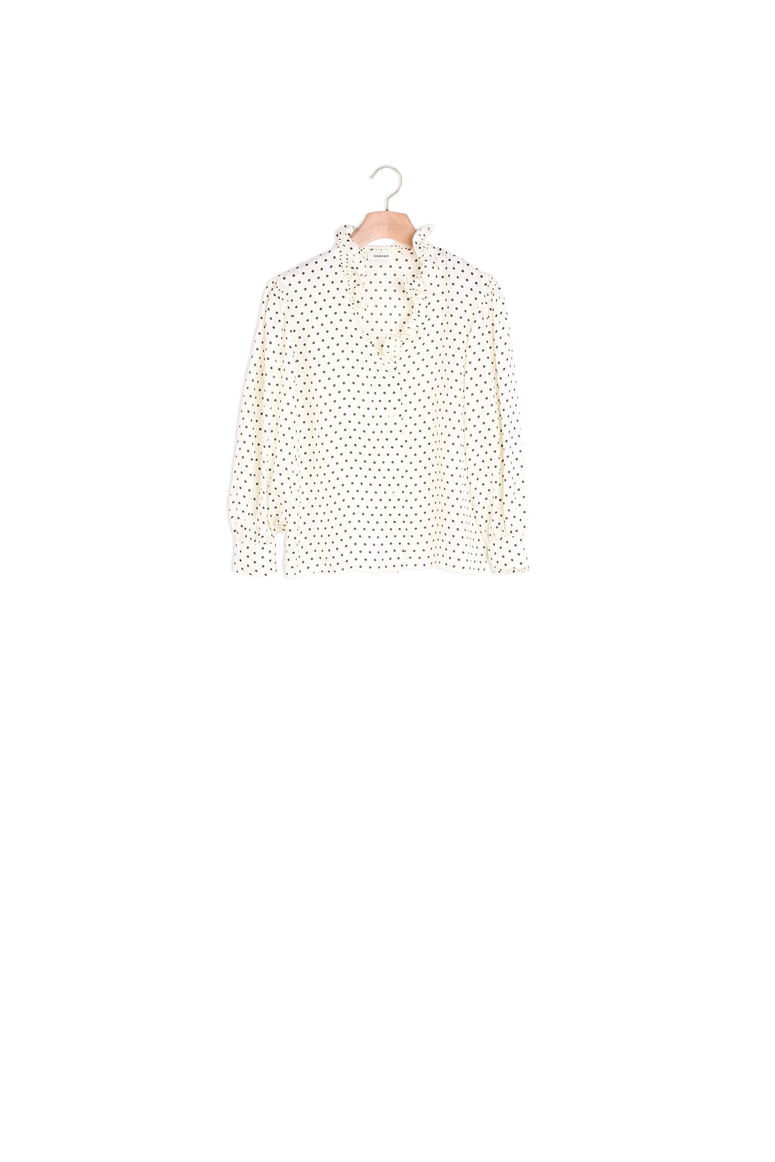 Chemise fluide à imprimé mini pois Sandro seconde main