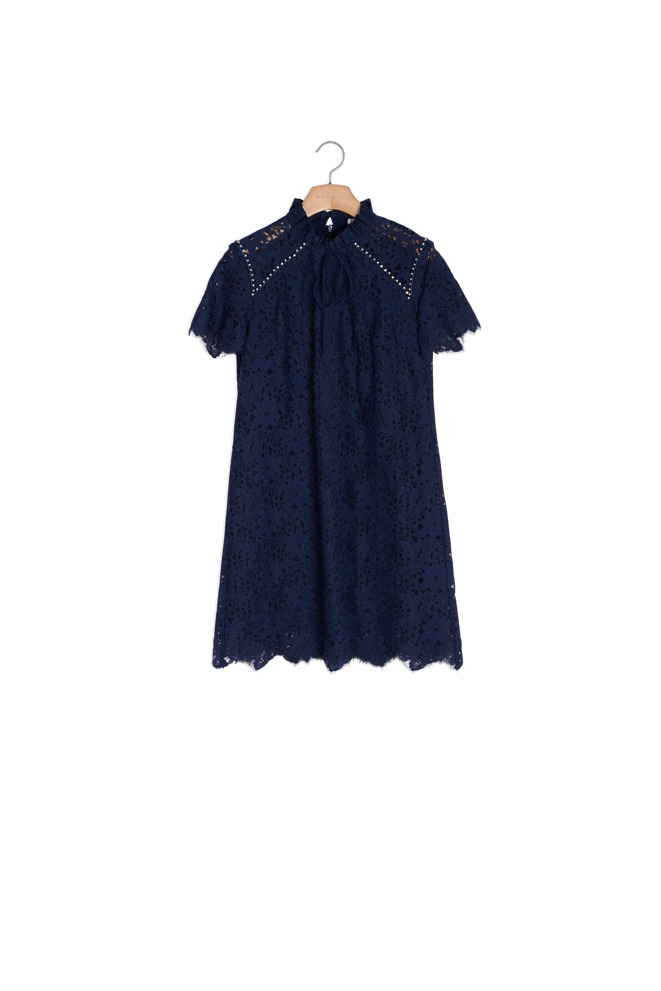 Robe courte en dentelle Sandro seconde main