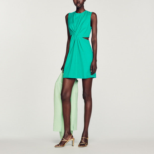 Robe courte drapée à découpes Sandro seconde main