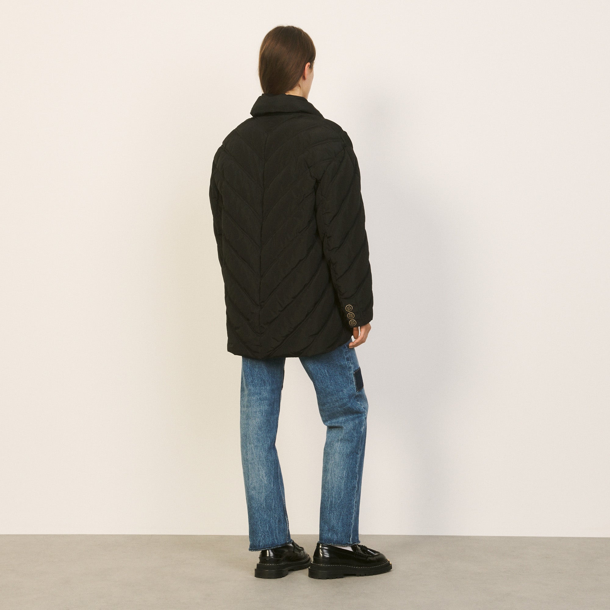 Manteau rembourré et avec matelassage Sandro seconde main