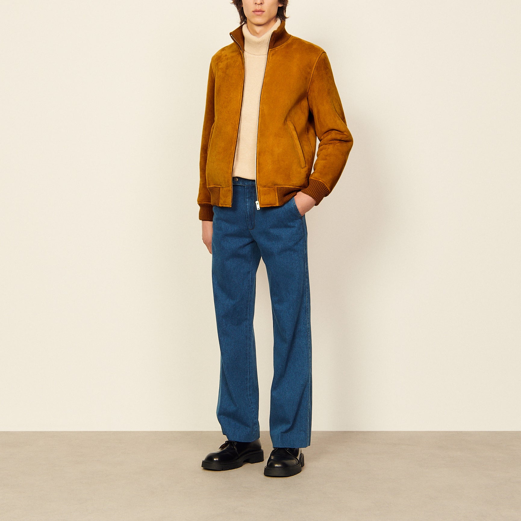 Blouson Camel Sandro seconde main