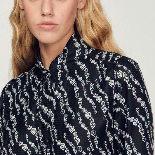 Chemise fluide imprimée Sandro seconde main