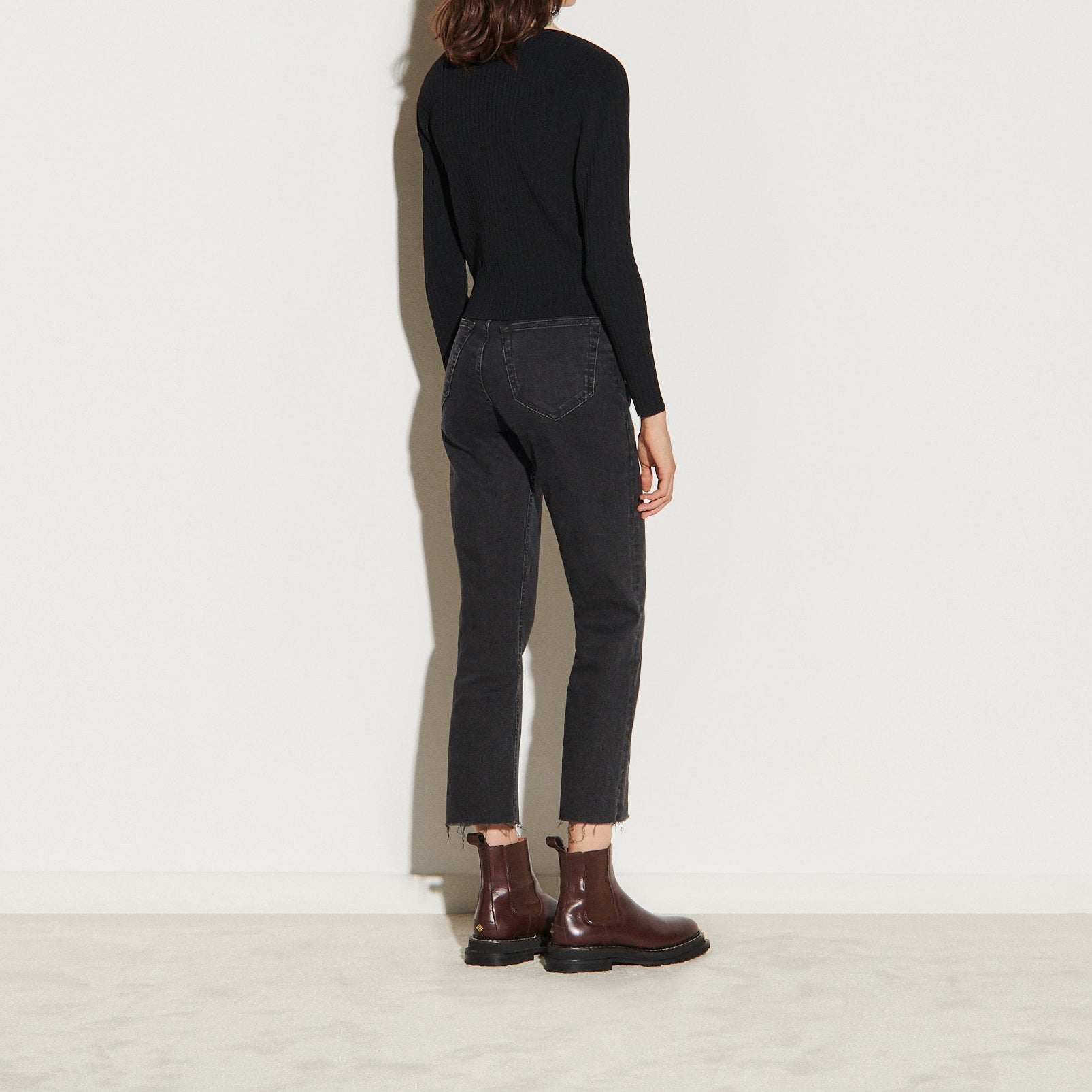 Cardigan court au col contrasté Sandro seconde main