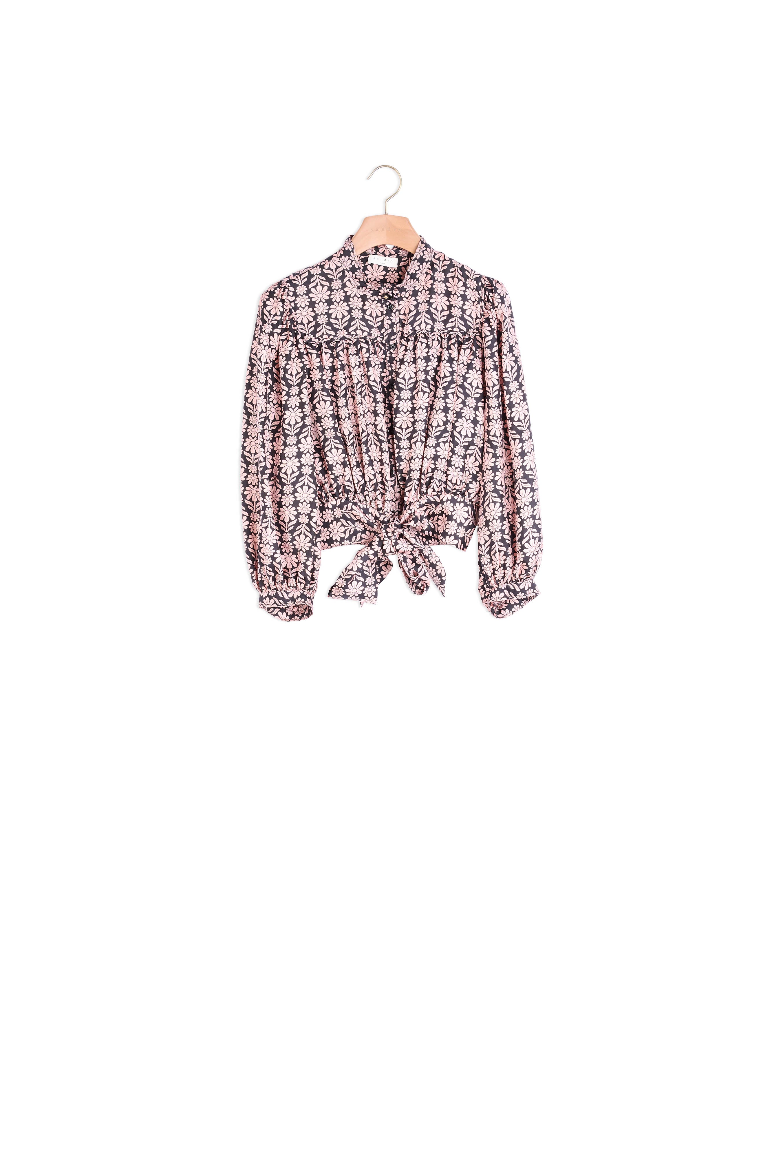 Chemise Noir / Rose Sandro seconde main