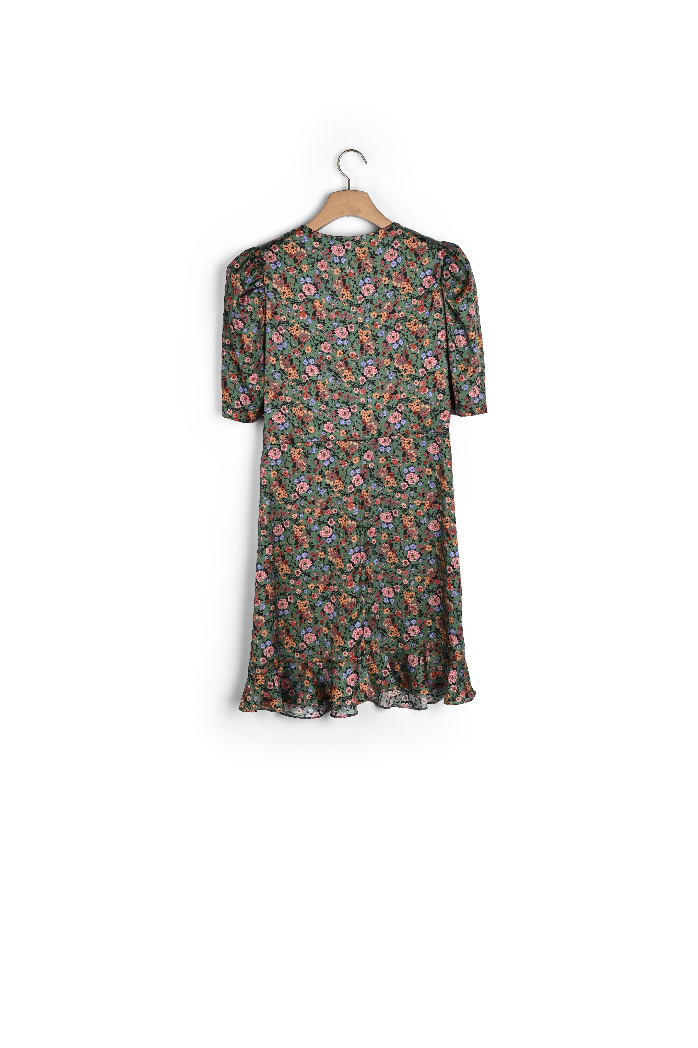 Robe courte à imprimé Fleurs d'automne Sandro seconde main