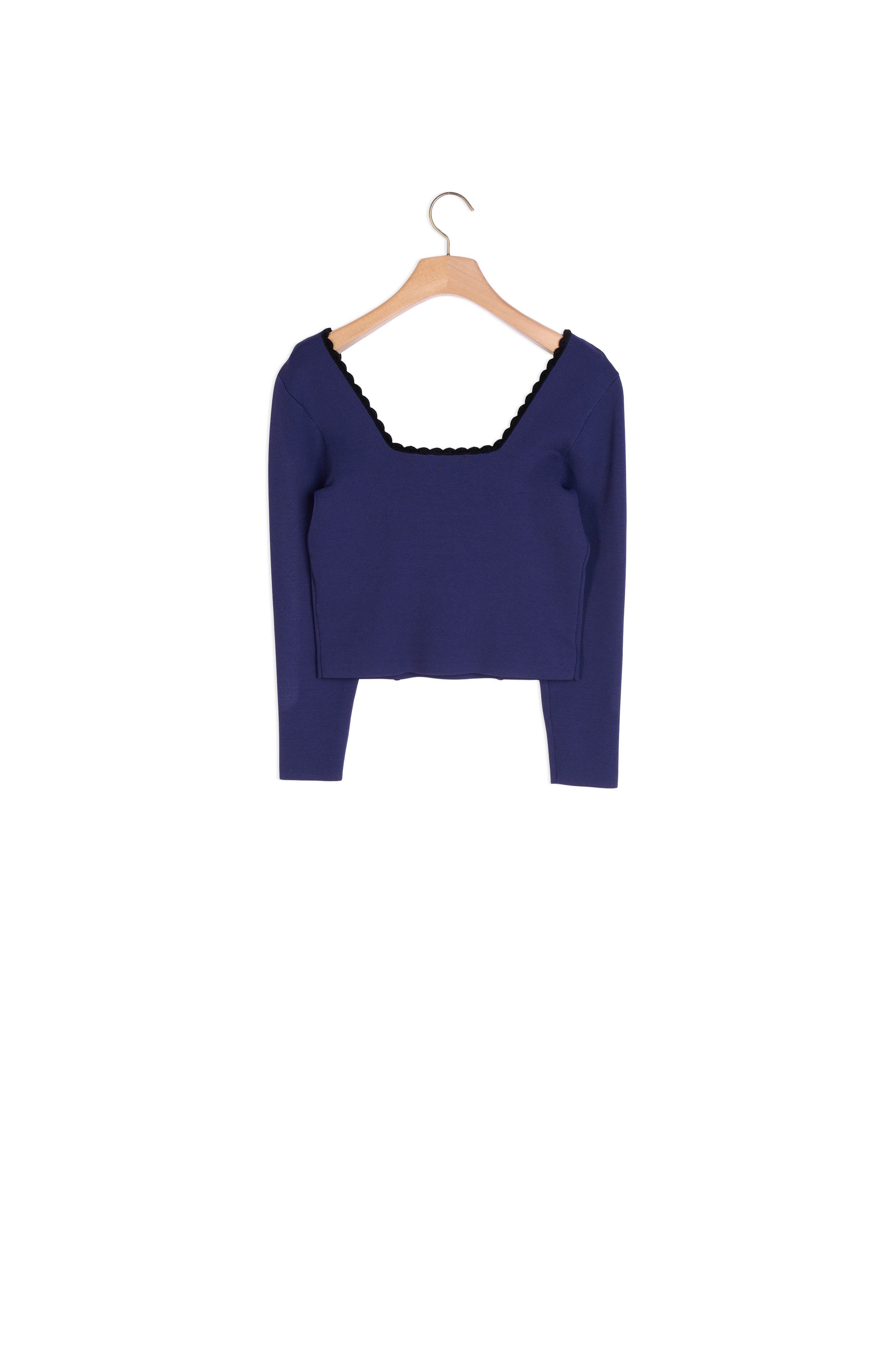 Top court à encolure carrée Sandro seconde main