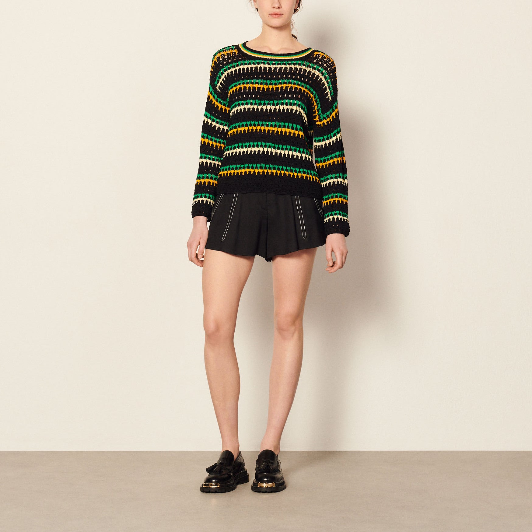 Pull en Maille tricotée Sandro seconde main