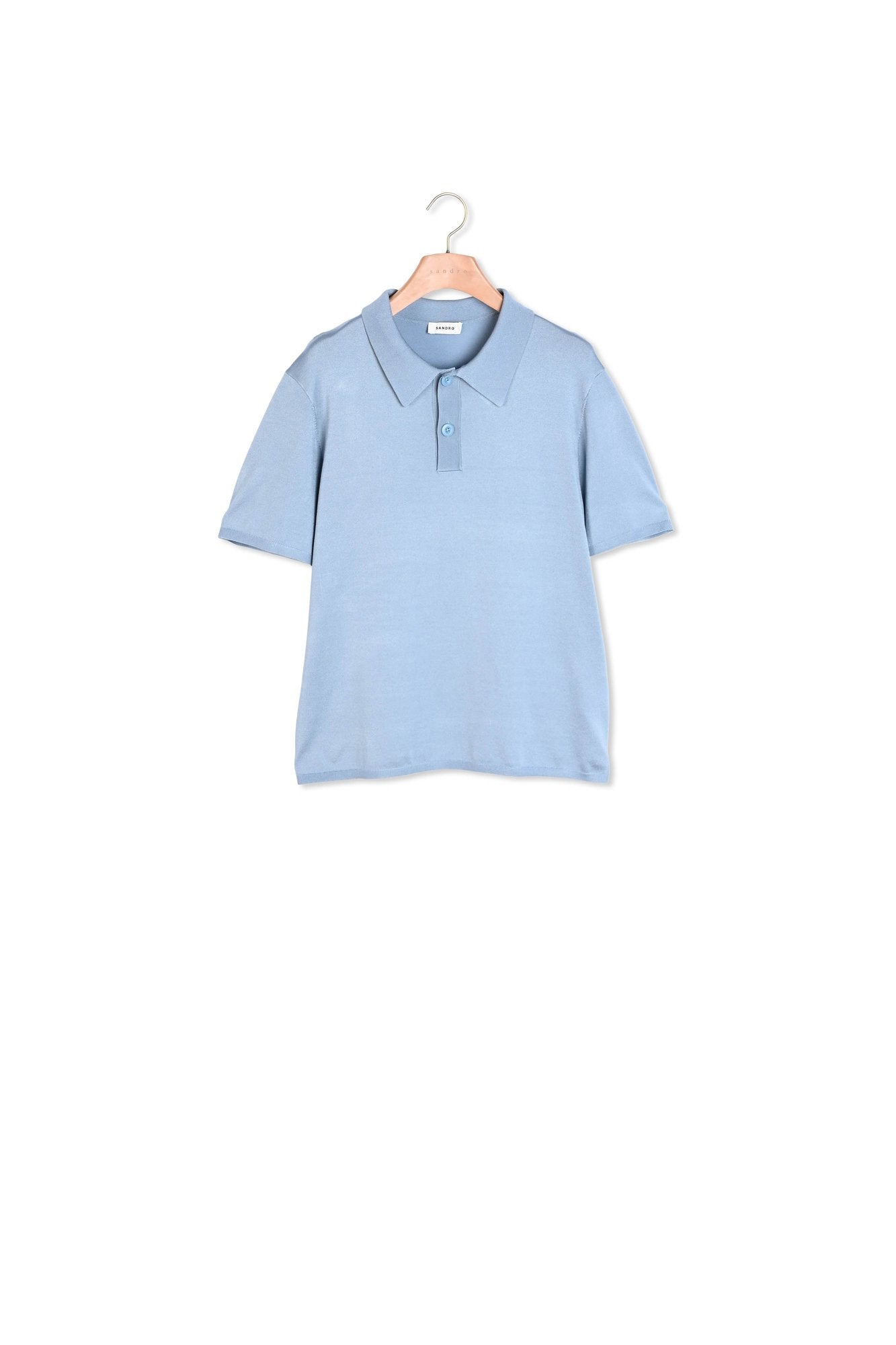 Polo en maille à manches courtes Sandro seconde main