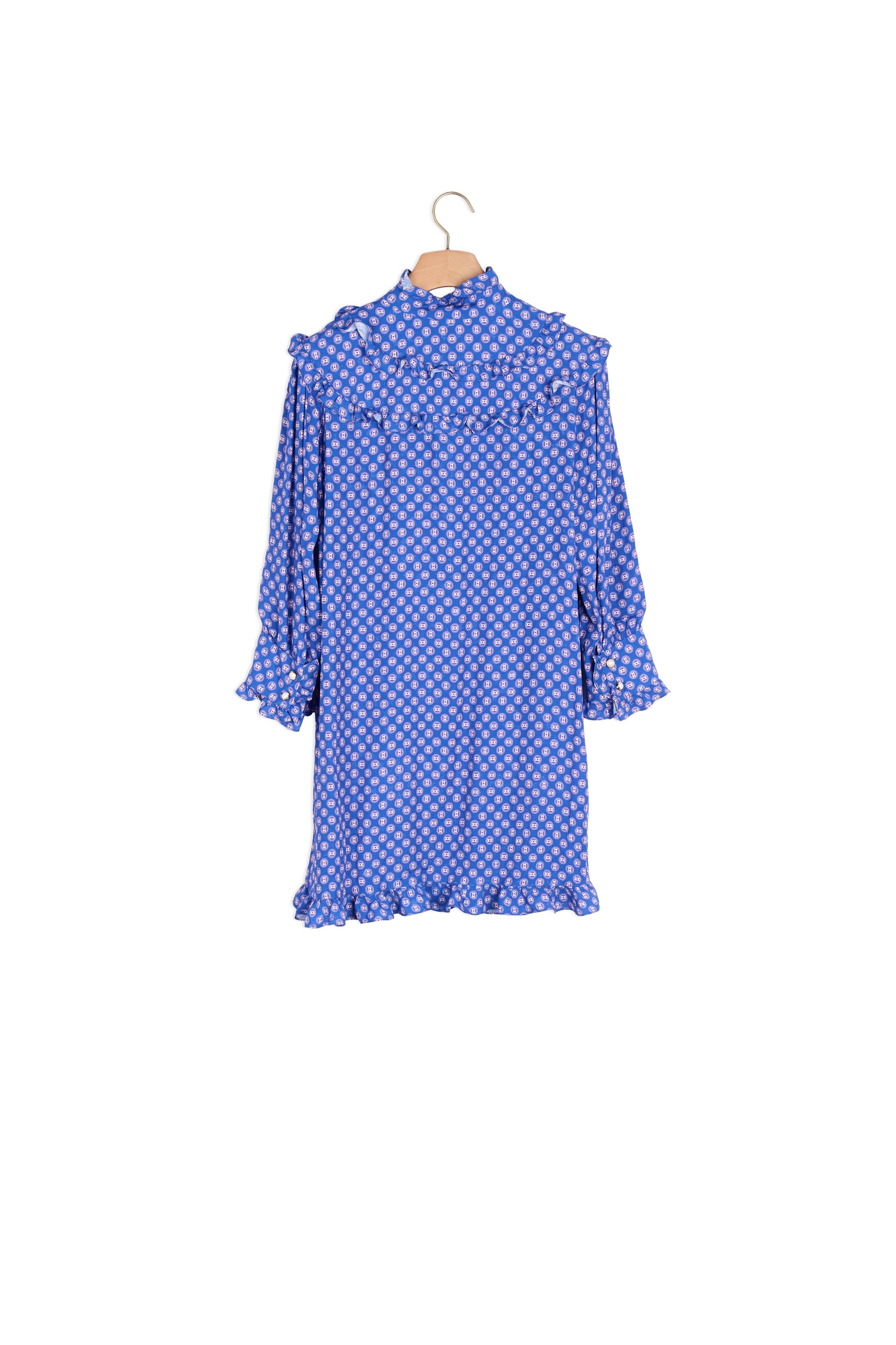 Robe courte imprimée à manches longues Sandro seconde main