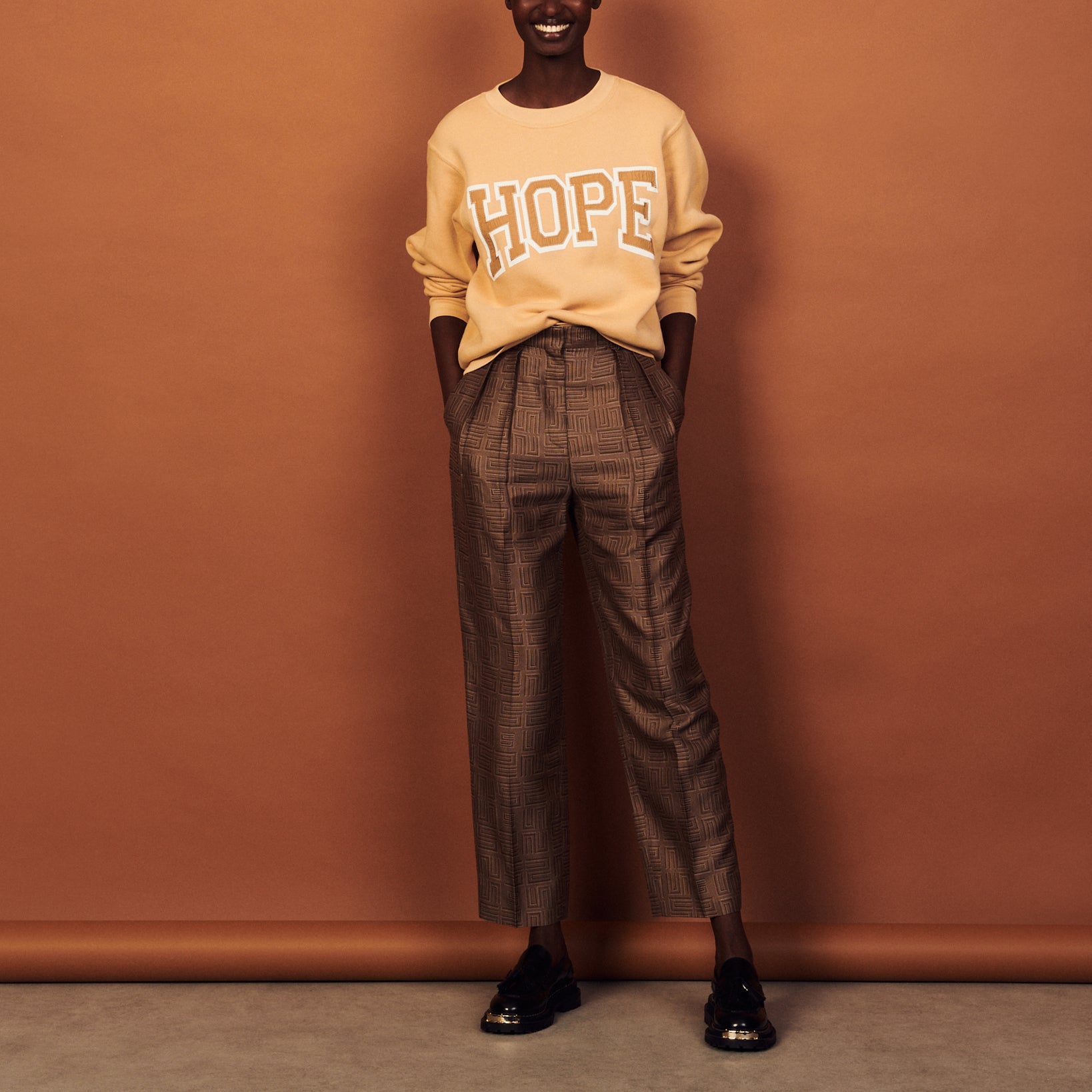 Sweat à message en coton biologique Sandro seconde main