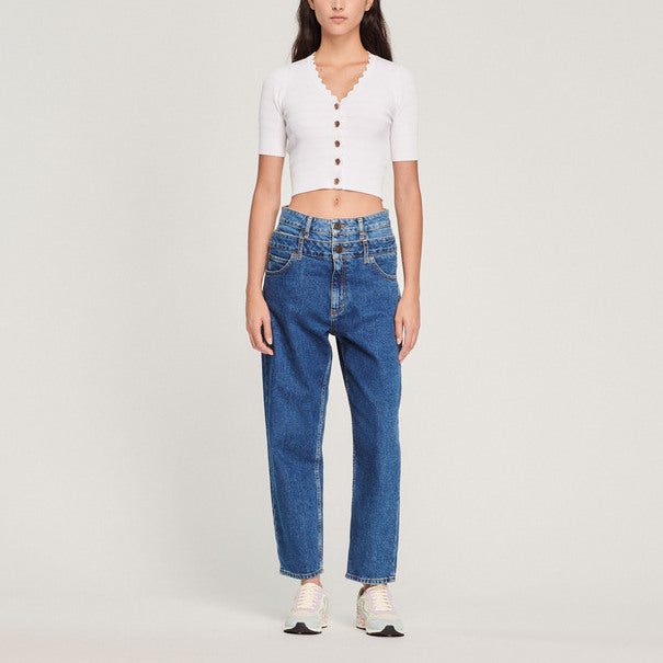 Pull en Maille et boutons fantaisie Sandro seconde main