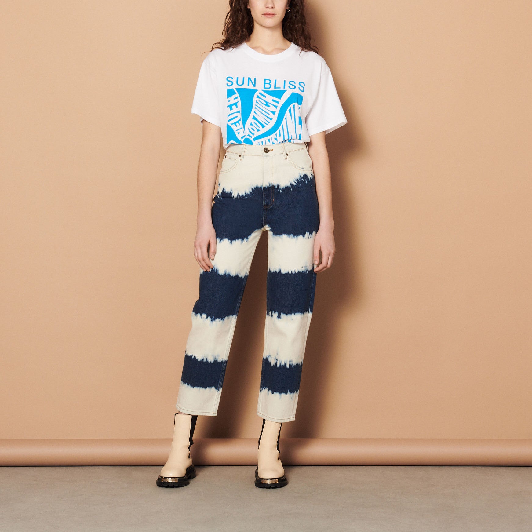 Jean tie and dye Sandro seconde main