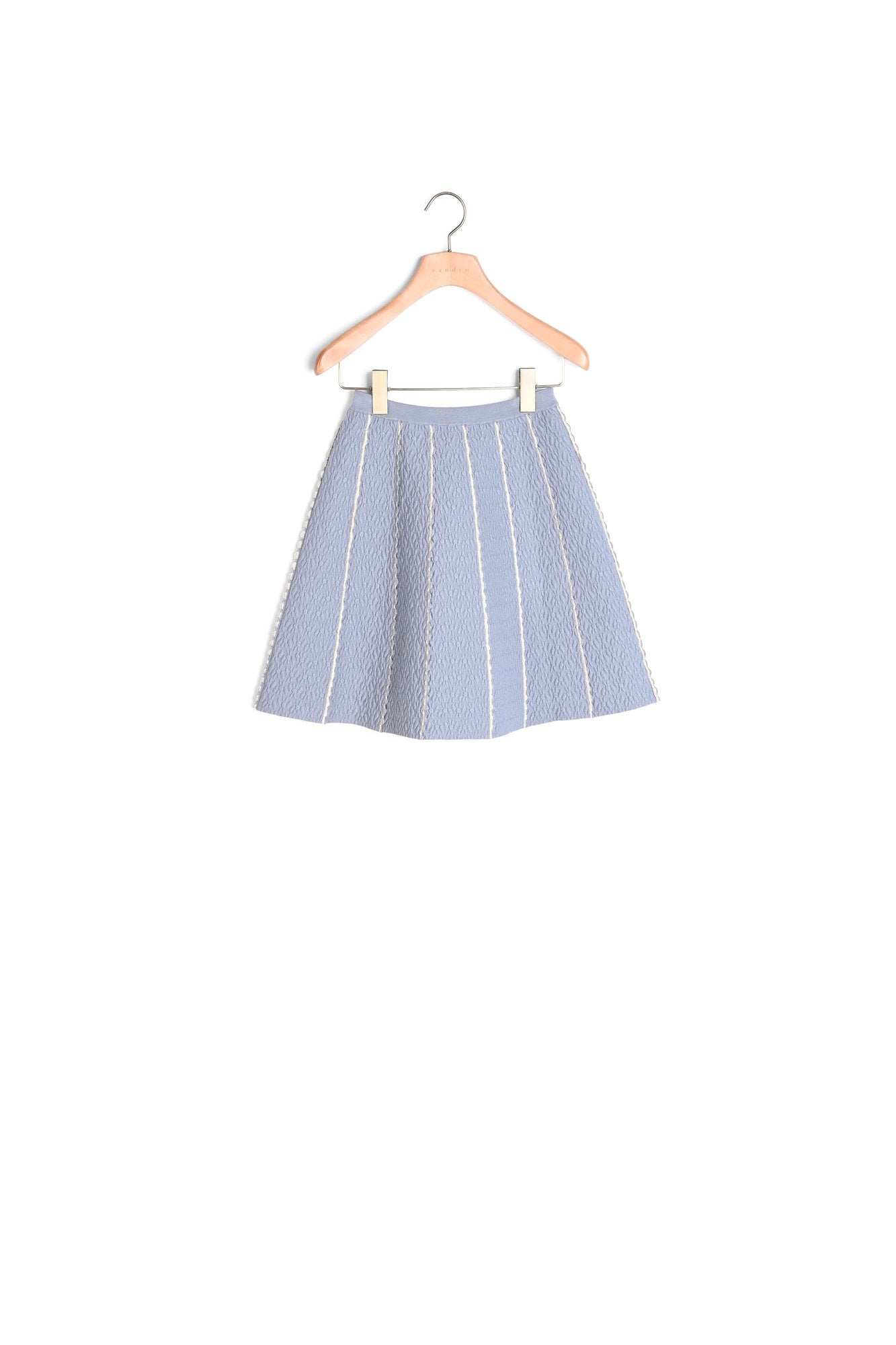 Jupe courte trapèze en Maille Sandro seconde main