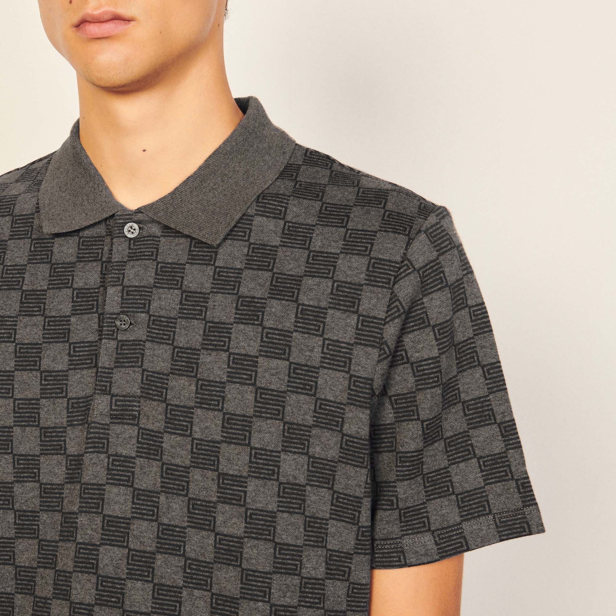 T-shirt Anthracite Sandro seconde main