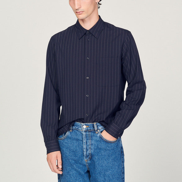 Chemise fluide à rayures Sandro seconde main