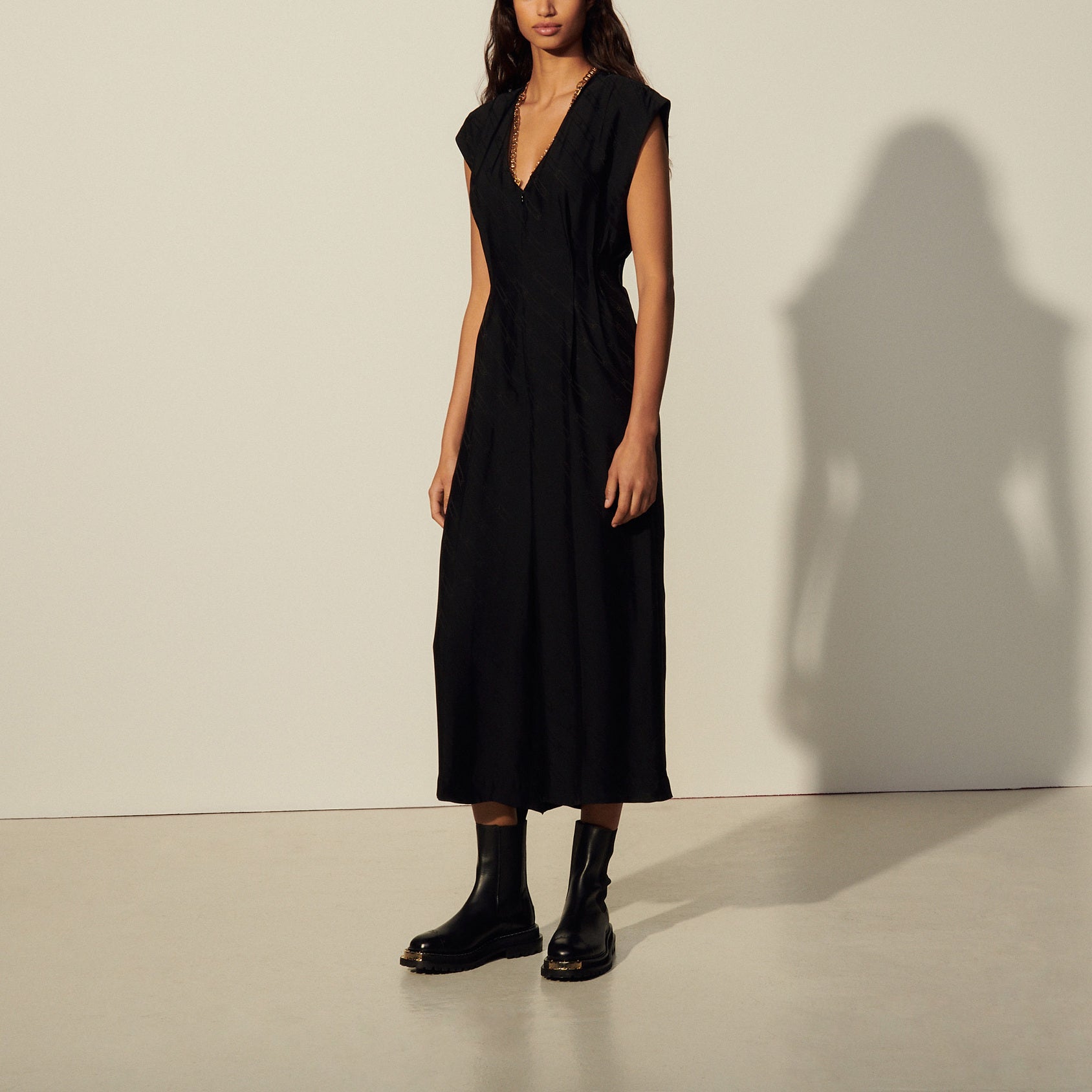 Combinaison Pantalon en tissu jacquard Sandro seconde main