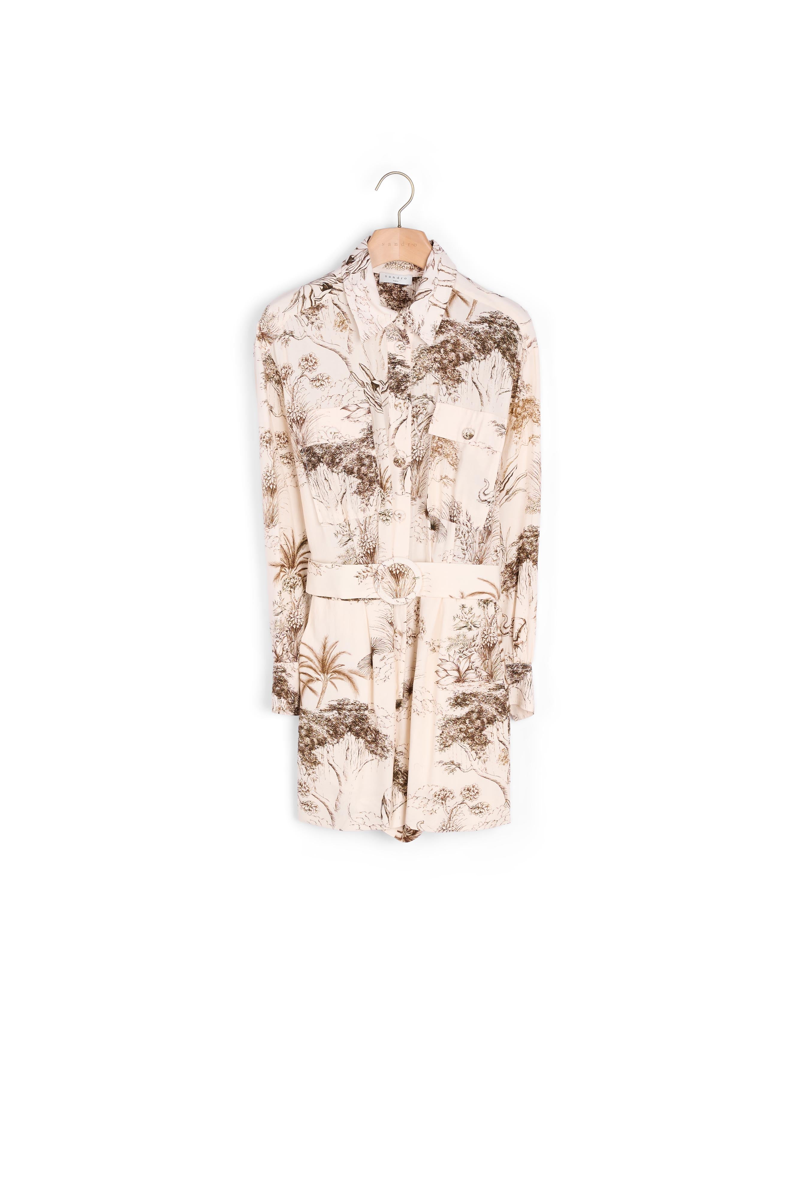 Combi-Short imprimée esprit saharienne Sandro seconde main