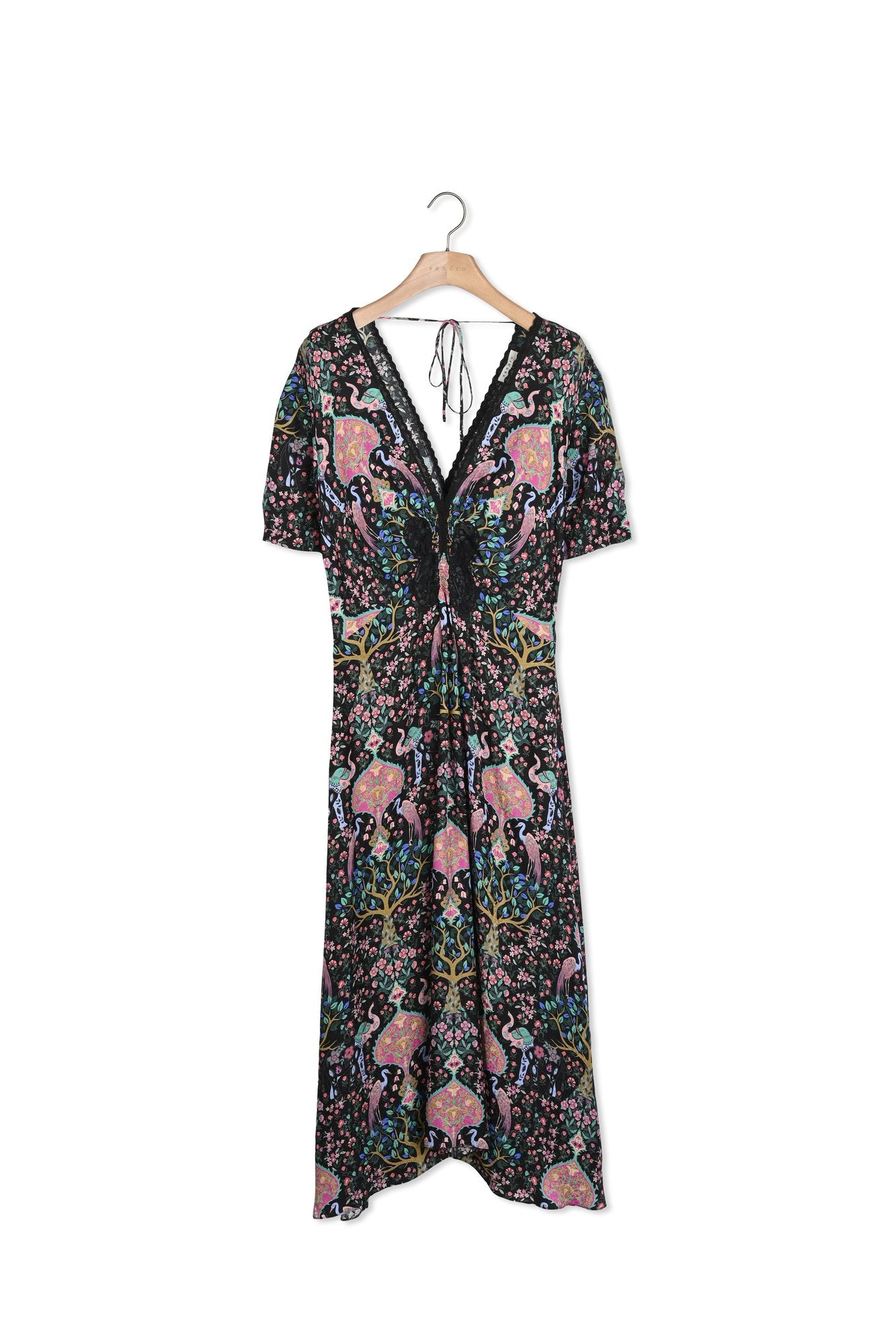 Robe longue en jacquard imprimé Sandro seconde main
