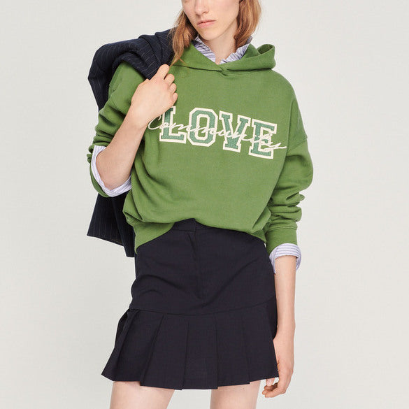 Sweat à capuche Love Community Sandro seconde main