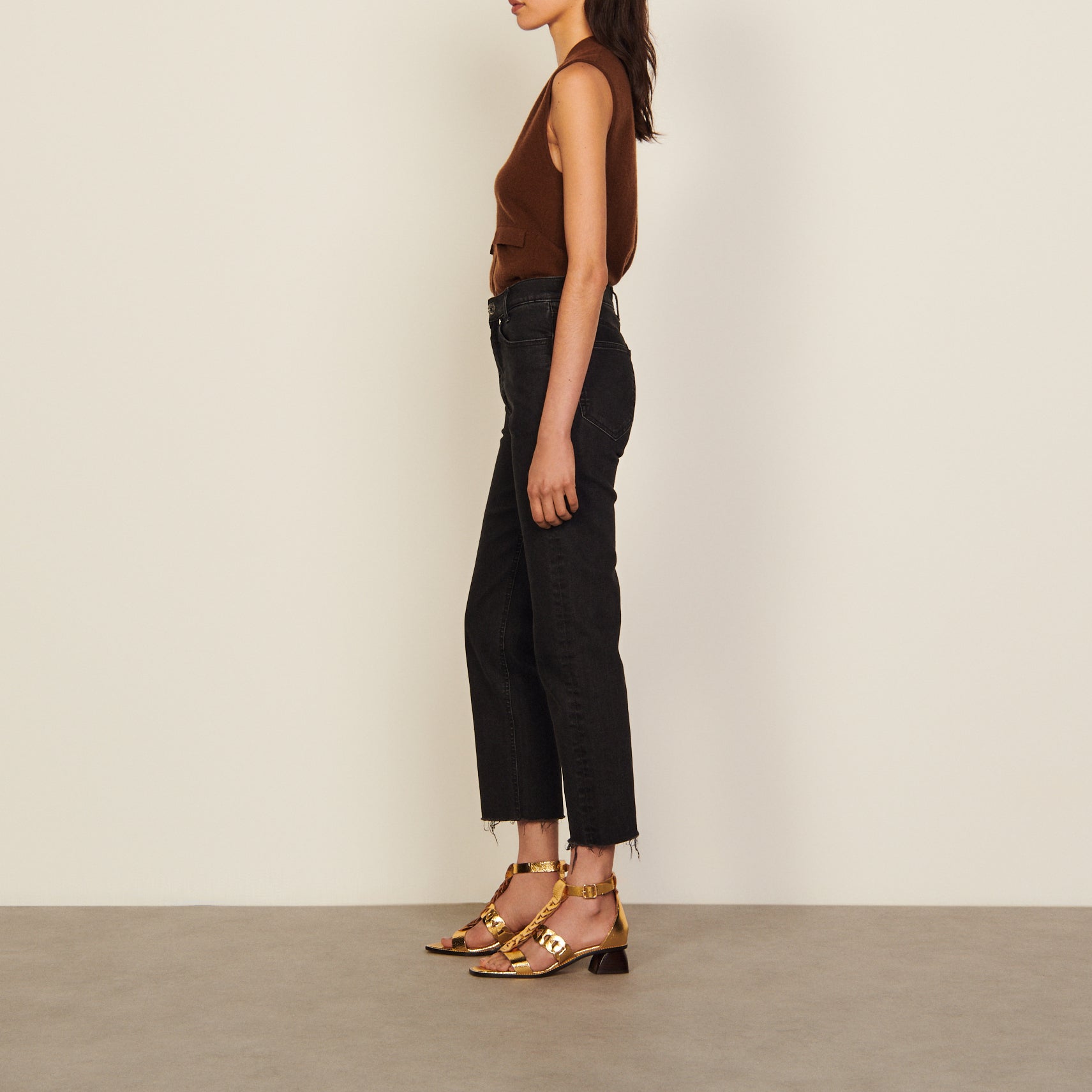 Jean droit à bords francs Sandro seconde main