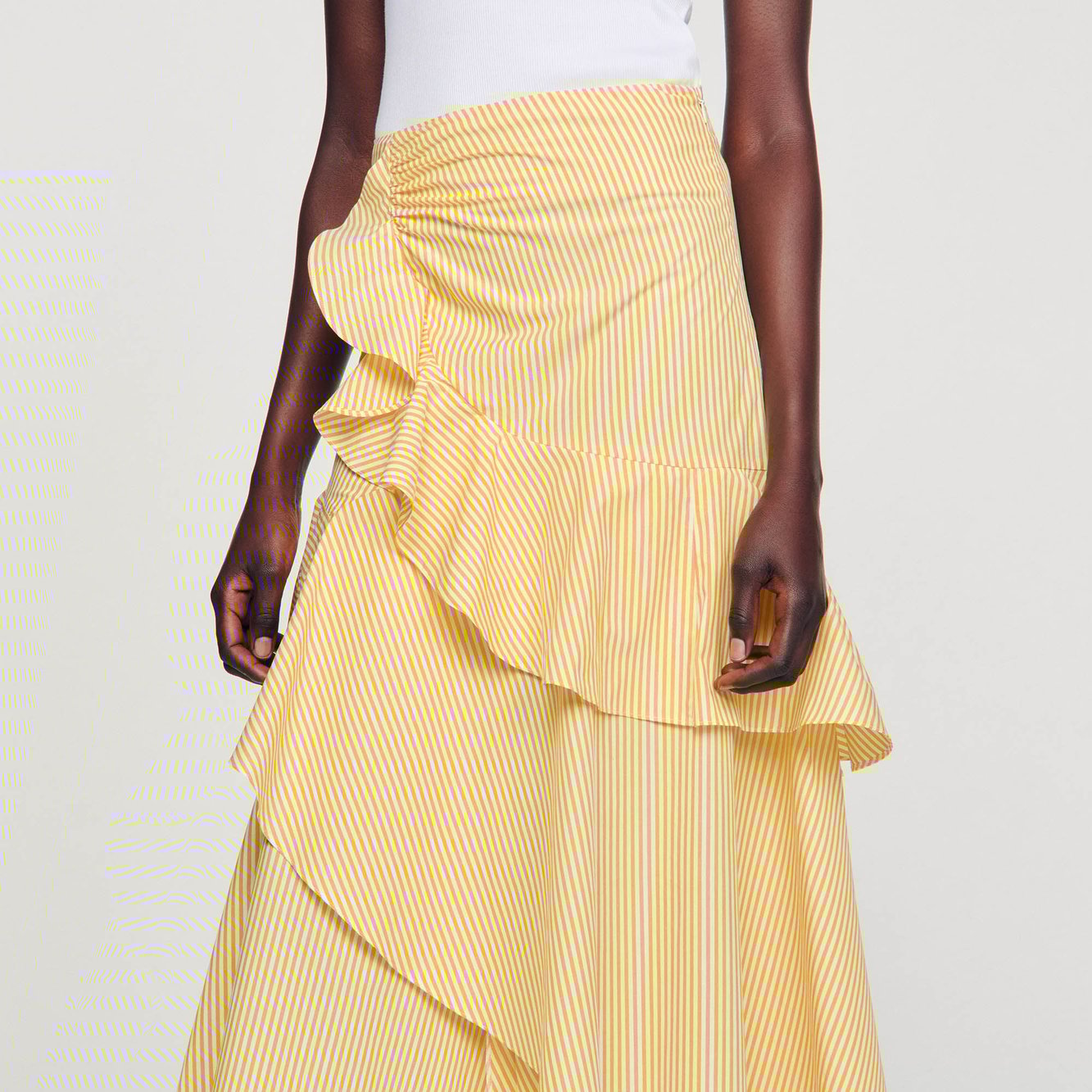 Jupe longue asymétrique Sandro seconde main