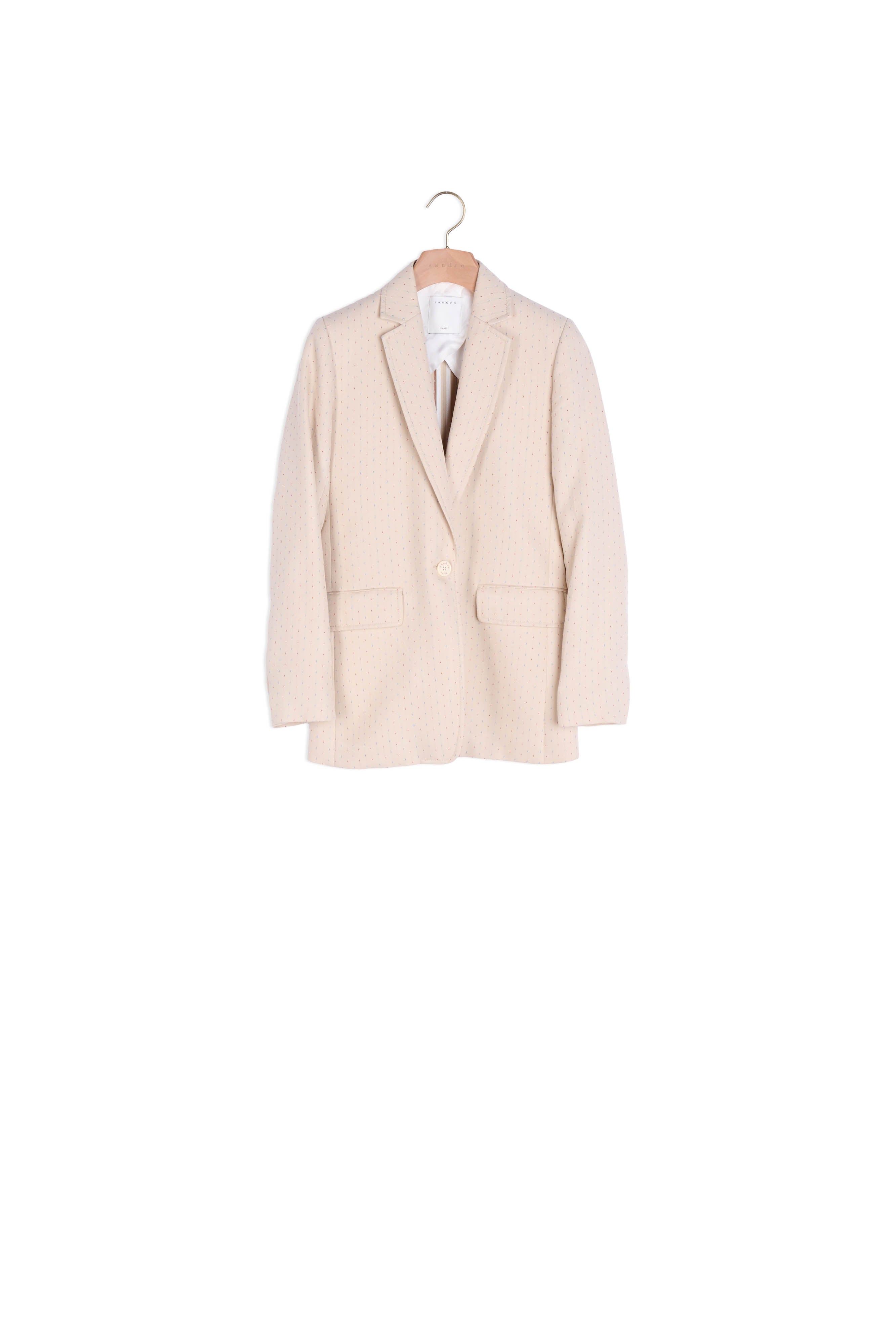 Veste de costume imprimée Sandro seconde main