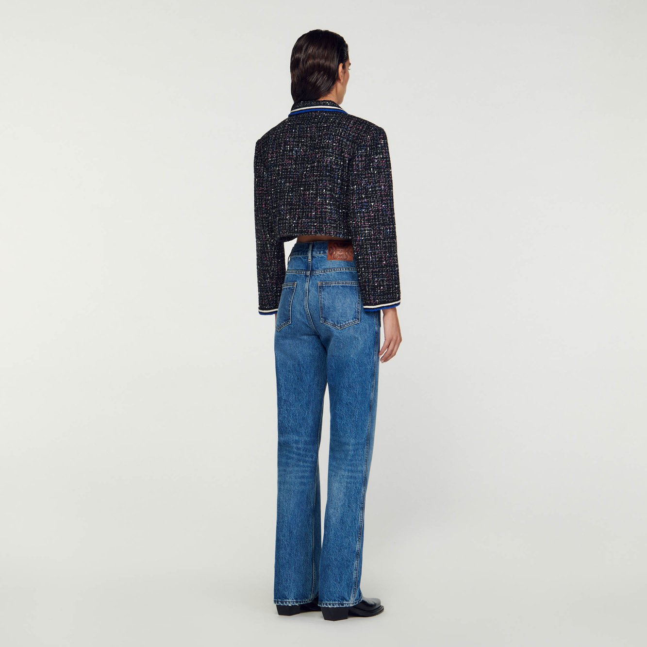 Veste courte en tweed Sandro seconde main