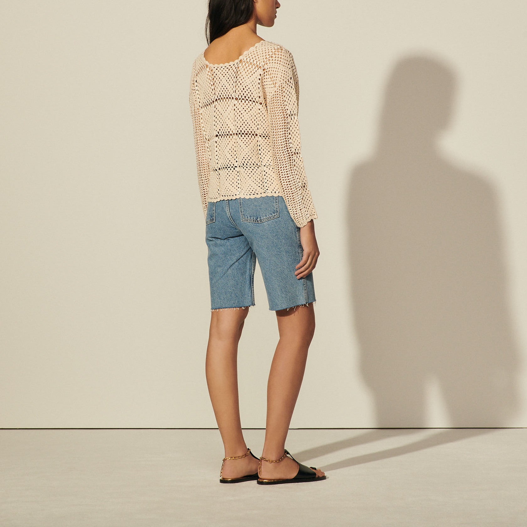 Pull en Maille crochet Sandro seconde main