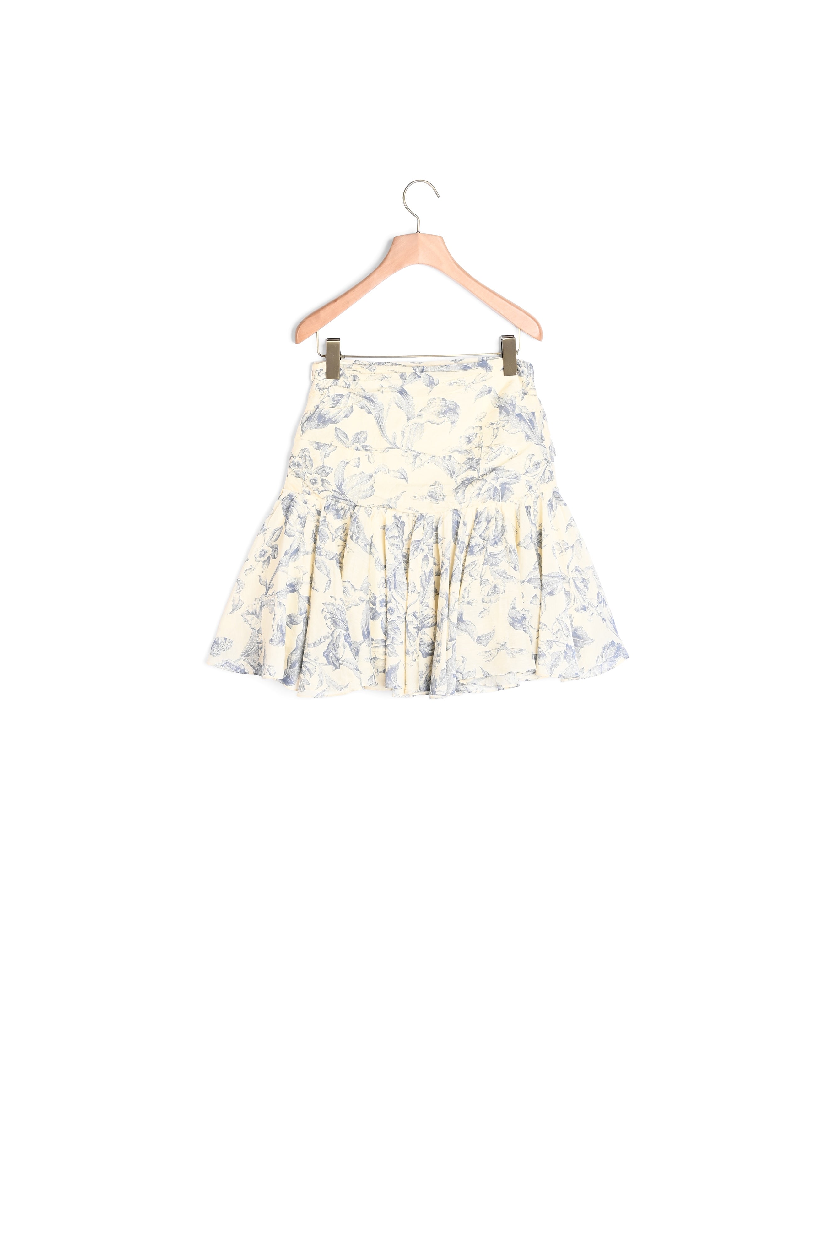 Jupe fleurie à volants Sandro seconde main