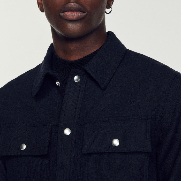 SurChemise en laine Sandro seconde main