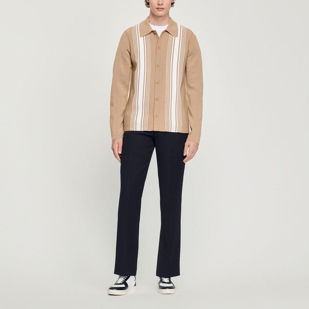 Cardigan à broderie contrastée Sandro seconde main