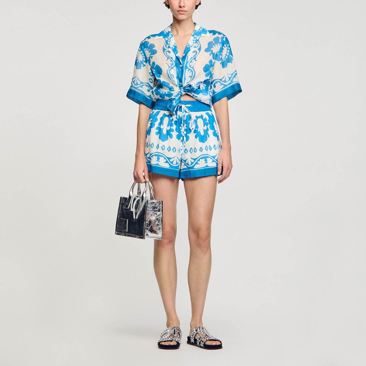 Short large imprimé Sandro seconde main