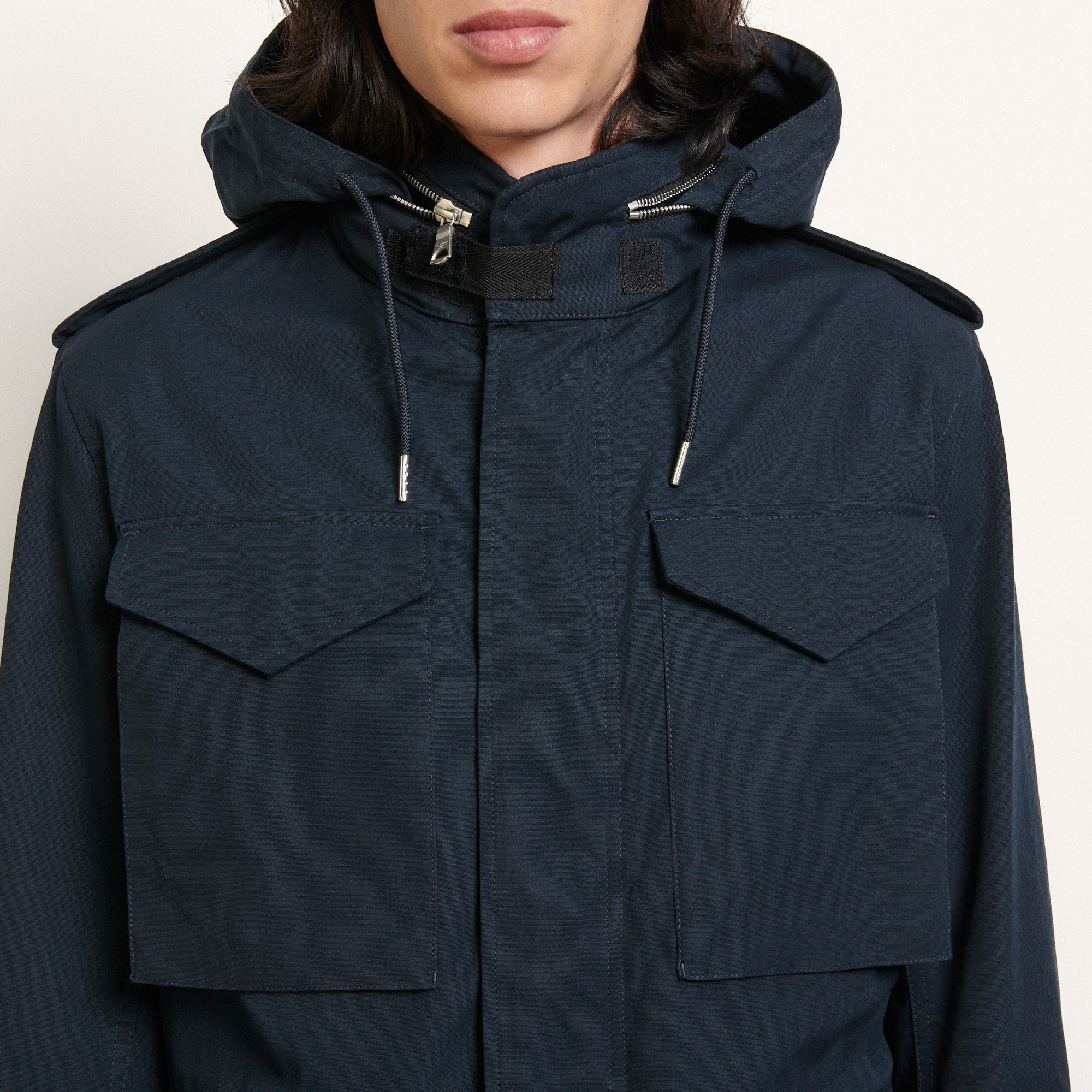 Parka en coton à capuche Sandro seconde main