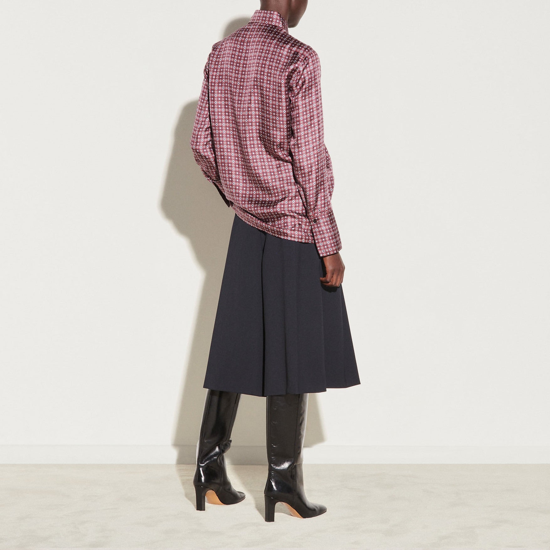 Chemise classique en twill de soie Sandro seconde main