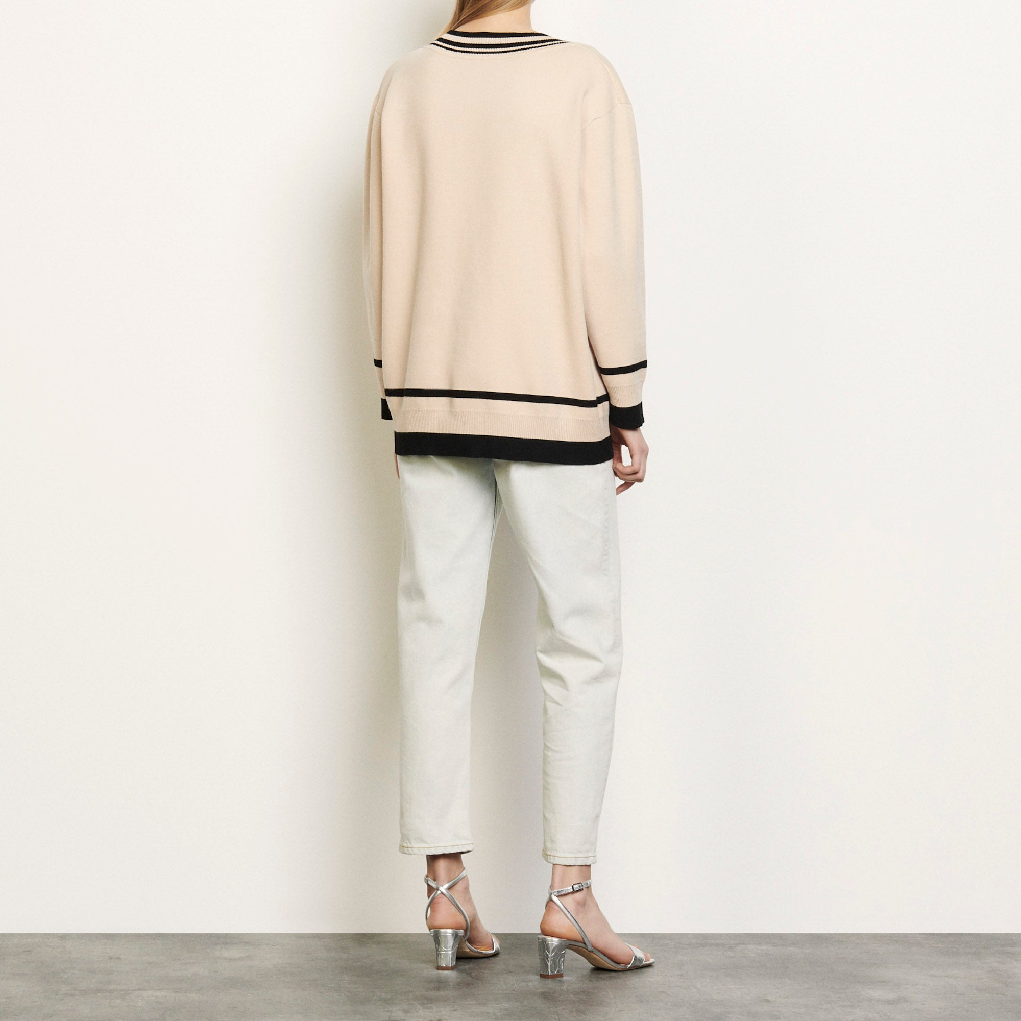 Pull oversize à finitions contrastantes Sandro seconde main